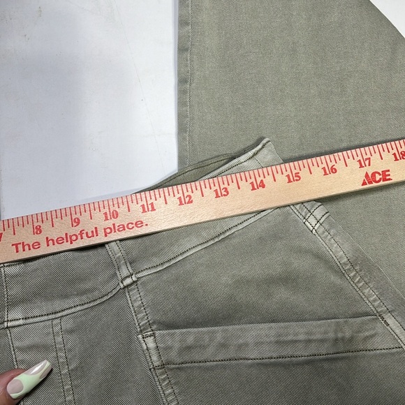 SPANX Stretch Twill Straight Leg Pants Olive Oil Color - Picture 5 of 10